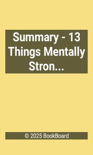 13 Things Mentally Strong