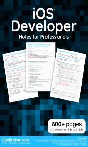 iOS® Developer Notes for Professionals book